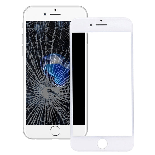 Front Screen Outer Glass Lens with Front LCD Screen Bezel Frame for iPhone 7 (White) - Glass Lens by PMC Jewellery | Online Shopping South Africa | PMC Jewellery