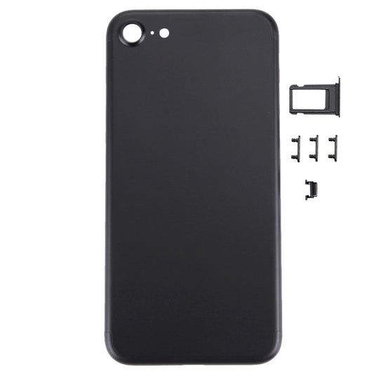 5 in 1 for iPhone 7 (Back Cover + Card Tray + Volume Control Key + Power Button + Mute Switch Vibrator Key) Full Assembly Housing Cover(Black) - Back Cover by PMC Jewellery | Online Shopping South Africa | PMC Jewellery