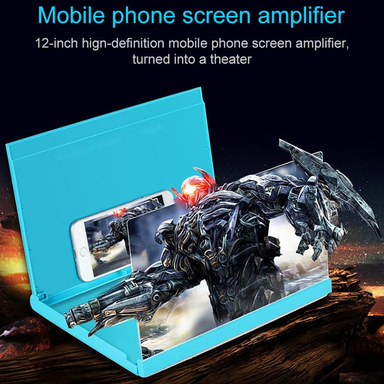 F18 12 inch Rotatable Folding Universal Mobile Phone Screen Amplifier HD Video Amplifier with Block Light Card, Book Shape Version(White) - Screen Magnifier by PMC Jewellery | Online Shopping South Africa | PMC Jewellery