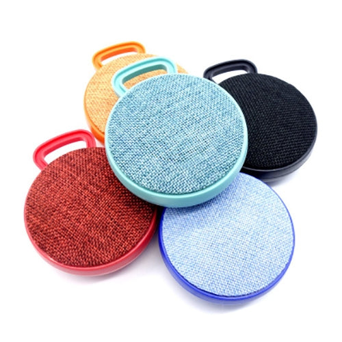 A01L Cloth Texture Round Portable Mini Bluetooth Speaker, Support Hands-free Call & TF Card(Blue) - Mini Speaker by PMC Jewellery | Online Shopping South Africa | PMC Jewellery