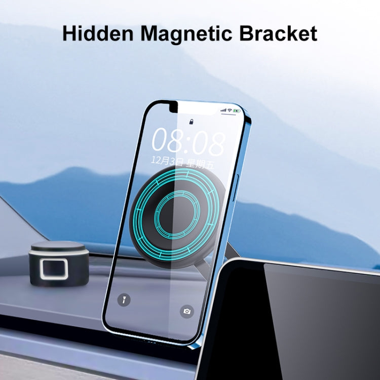 R-JUST HZ19 Car Mobile Phone Magnetic Bracket (White) - Universal Car Holders by R-JUST | Online Shopping South Africa | PMC TechLife | Buy Now Pay Later Mobicred