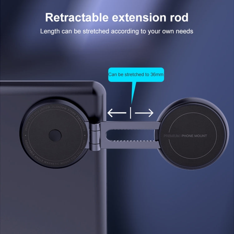 R-JUST HZ19 Car Mobile Phone Magnetic Bracket (White) - Universal Car Holders by R-JUST | Online Shopping South Africa | PMC TechLife | Buy Now Pay Later Mobicred