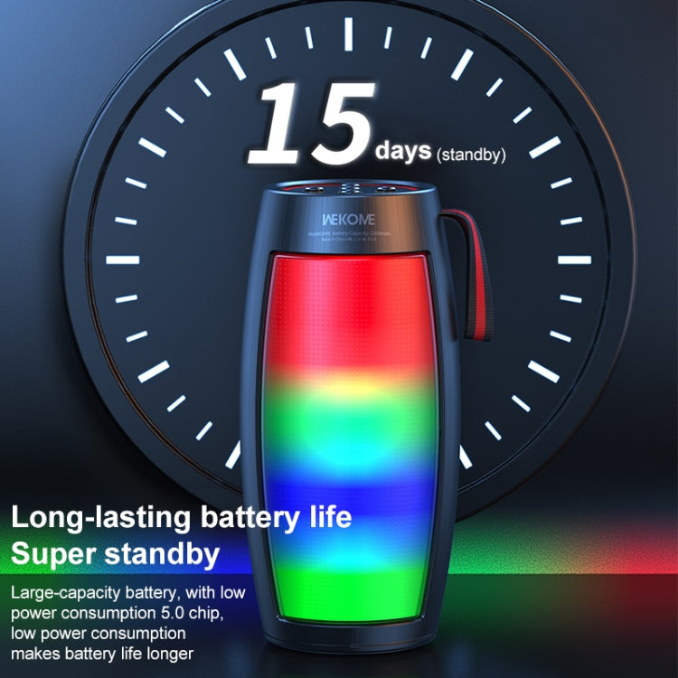 WEKOME D40 5W Sound Pulse Colorful Bluetooth Speaker (White) - free shipping - PMC TechLife - Order now!