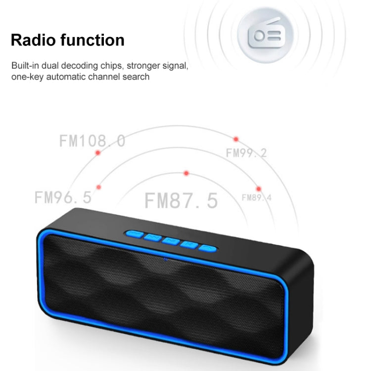 SC211 Pro Outdoor Multi-function Card Wireless Bluetooth Speaker Standard Edition (Black) - Desktop Speaker by PMC TechLife | Online Shopping South Africa | PMC TechLife