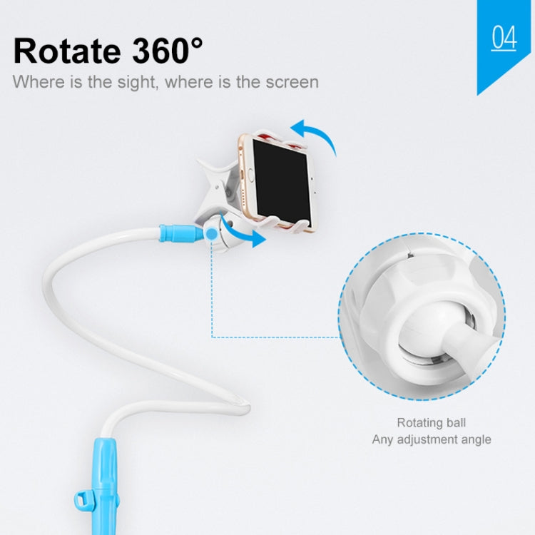 UBN-46 Regular Version Rotatable and Detachable Lazy Desktop Bedside Stand Mobile Phone Stand, Height: 90cm (White) - Desktop Holder by PMC TechLife | Online Shopping South Africa | PMC TechLife