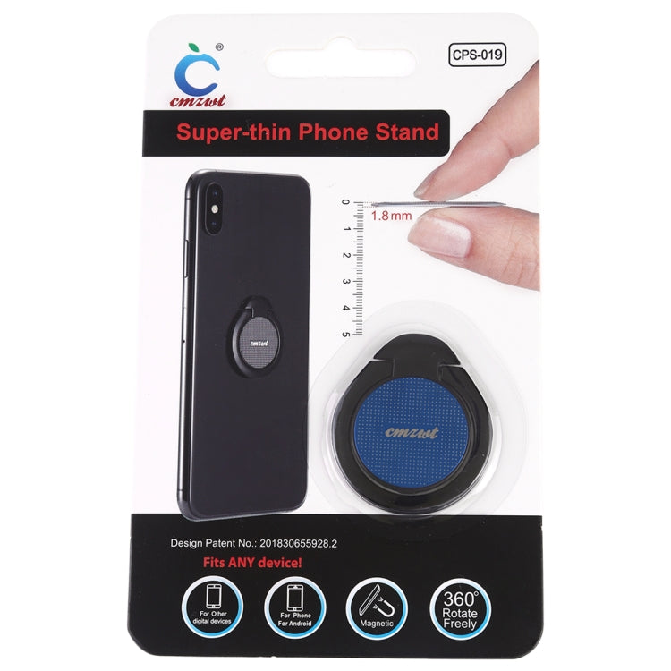 CPS-019 Universal Super-thin Phone Stand Ring Holder with Magnetic Function (Blue) - Ring Holder by PMC Jewellery | Online Shopping South Africa | PMC Jewellery