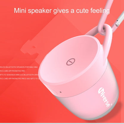 Universe XHH-T502 Portable Loudspeakers Mini Wireless Bluetooth V4.2 Speaker, Support Hands-free / Support TF Music Player(Pink) - Mini Speaker by PMC Jewellery | Online Shopping South Africa | PMC Jewellery