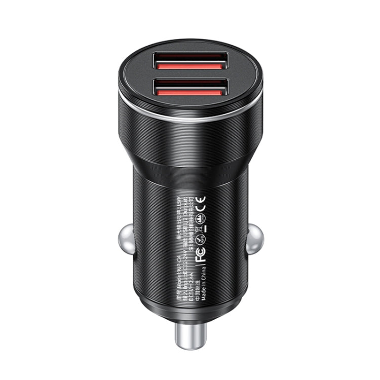 WK WP-C43 Staroad Series 15W Dual USB Car Charger (Black) - Car Charger by WK | Online Shopping South Africa | PMC Jewellery
