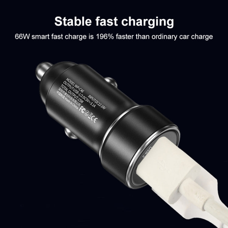 WK WP-C46 Staroad Series Vieyie 15W Dual-USB Car Charger (Black) - Car Charger by WK | Online Shopping South Africa | PMC Jewellery