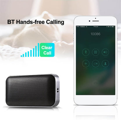 BT209 Outdoor Portable Ultra-thin Mini Wireless Bluetooth Speaker, Support TF Card & Hands-free Calling (Black) - Mini Speaker by PMC Jewellery | Online Shopping South Africa | PMC Jewellery