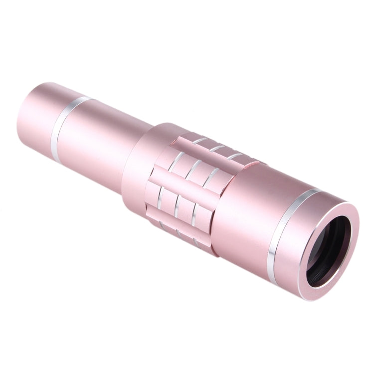 Universal 18X Magnification Lens Mobile Phone 3 in 1 Telescope + Tripod Mount + Mobile Phone Clip(Rose Gold) - Telescope & Microscope by PMC Jewellery | Online Shopping South Africa | PMC Jewellery