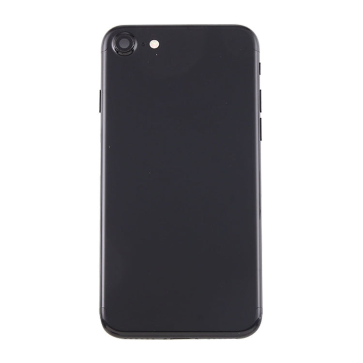 Battery Back Cover Assembly with Card Tray for iPhone 7(Jet Black) - Back Cover by PMC TechLife | Online Shopping South Africa | PMC TechLife