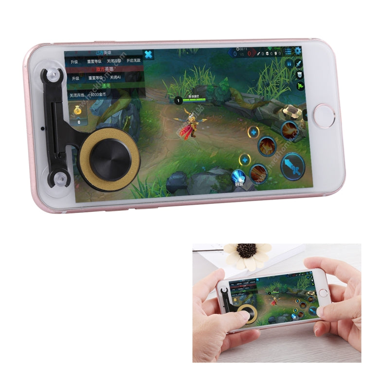 Q9 Direct Mobile Games Joystick Artifact Hand Travel Button Sucker for iPhone, Android Phone, Tablet(Gold) - Handle Shooter by PMC TechLife | Online Shopping South Africa | PMC TechLife