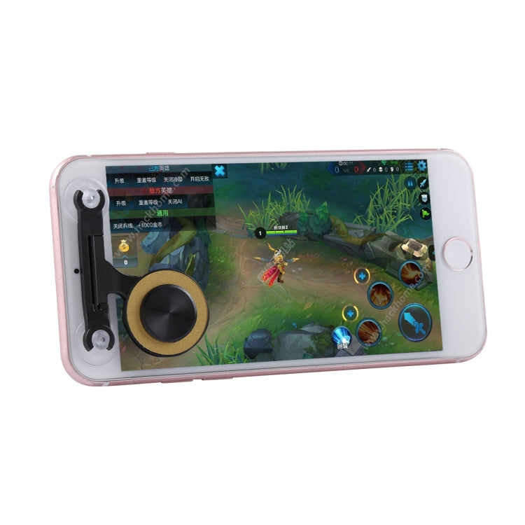 Q9 Direct Mobile Games Joystick Artifact Hand Travel Button Sucker for iPhone, Android Phone, Tablet(Gold) - Handle Shooter by PMC TechLife | Online Shopping South Africa | PMC TechLife