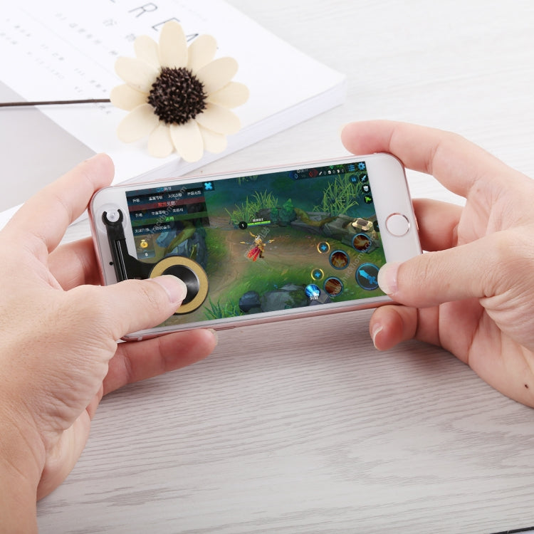 Q9 Direct Mobile Games Joystick Artifact Hand Travel Button Sucker for iPhone, Android Phone, Tablet(Gold) - Handle Shooter by PMC TechLife | Online Shopping South Africa | PMC TechLife