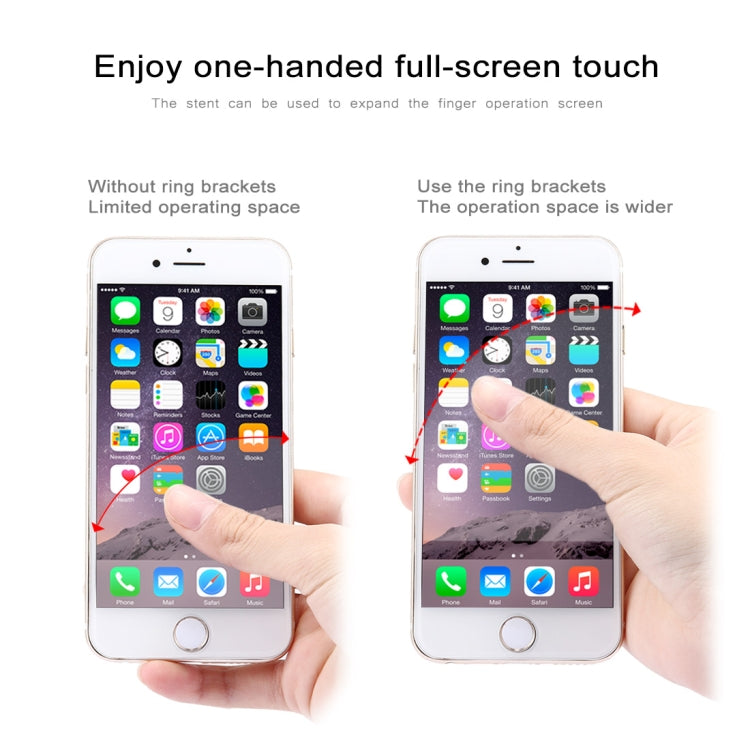 100 PCS Universal Finger Ring Mobile Phone Holder Stand(Silver) - Ring Holder by PMC TechLife | Online Shopping South Africa | PMC TechLife