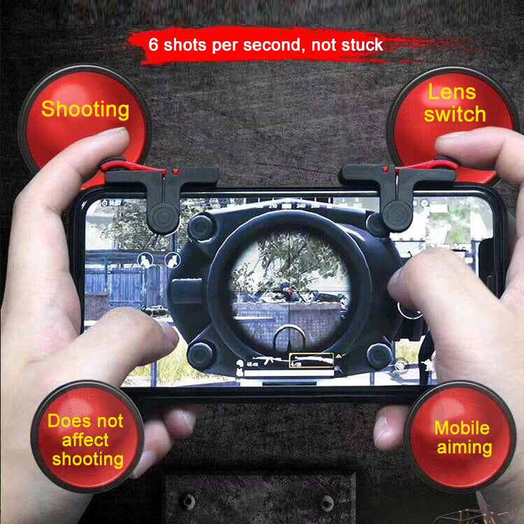 D9 1 Pair Mobile Phone Gaming Handle L / R Shooter PUBG Game Controller - Handle Shooter by PMC TechLife | Online Shopping South Africa | PMC TechLife