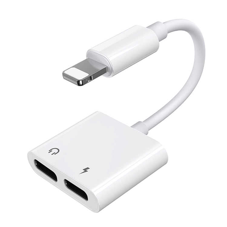 JOYROOM S-Y104 Ben Series Apple Dual Lightning Adapter, Length: 1.2m(White) - Earphone Adapter by JOYROOM | Online Shopping South Africa | PMC Jewellery