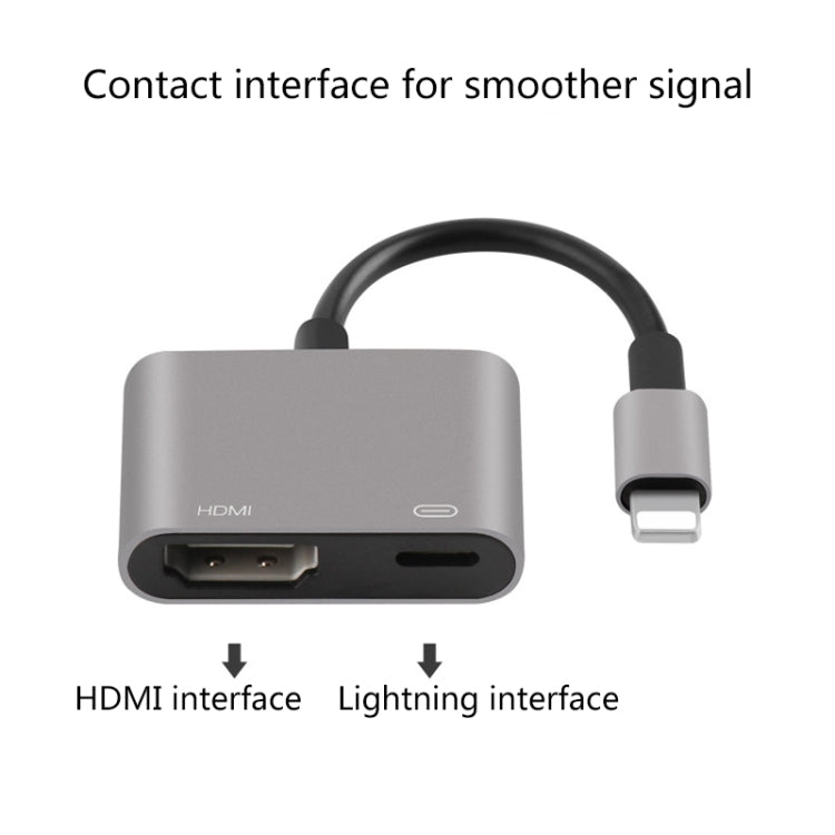 7565S 8 Pin to HDMI HDTV Projector Video Adapter Cable for iPad(Grey) - Converter & Adapter by Onten | Online Shopping South Africa | PMC Jewellery | Buy Now Pay Later Mobicred