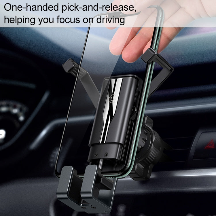 USAMS US-ZJ058 Retractable Gravity Car Holder for 4.7 - 7 inch Smartphones - Car Holders by USAMS | Online Shopping South Africa | PMC Jewellery