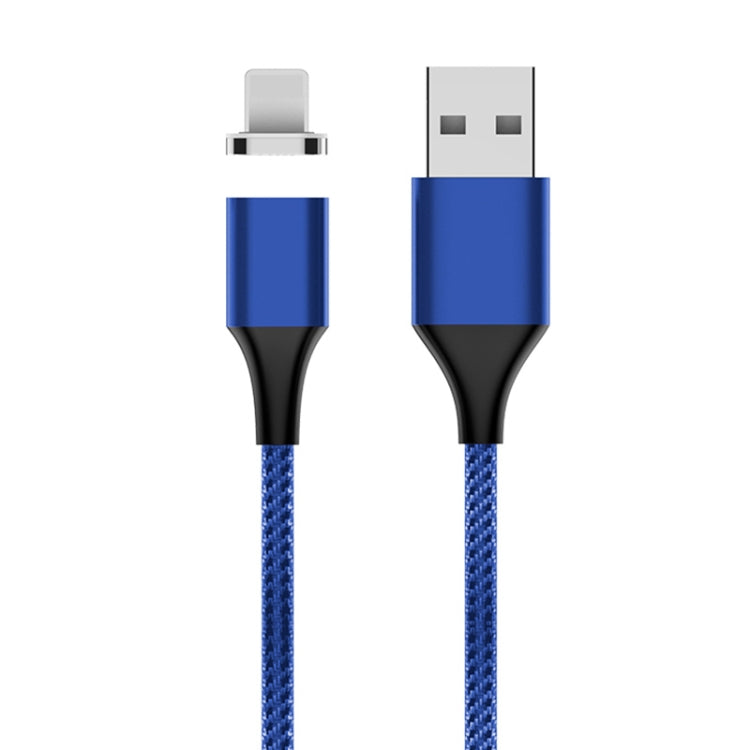 M11 3A USB to 8 Pin Nylon Braided Magnetic Data Cable, Cable Length: 2m (Blue) - Charging Cable & Head by PMC TechLife | Online Shopping South Africa | PMC TechLife