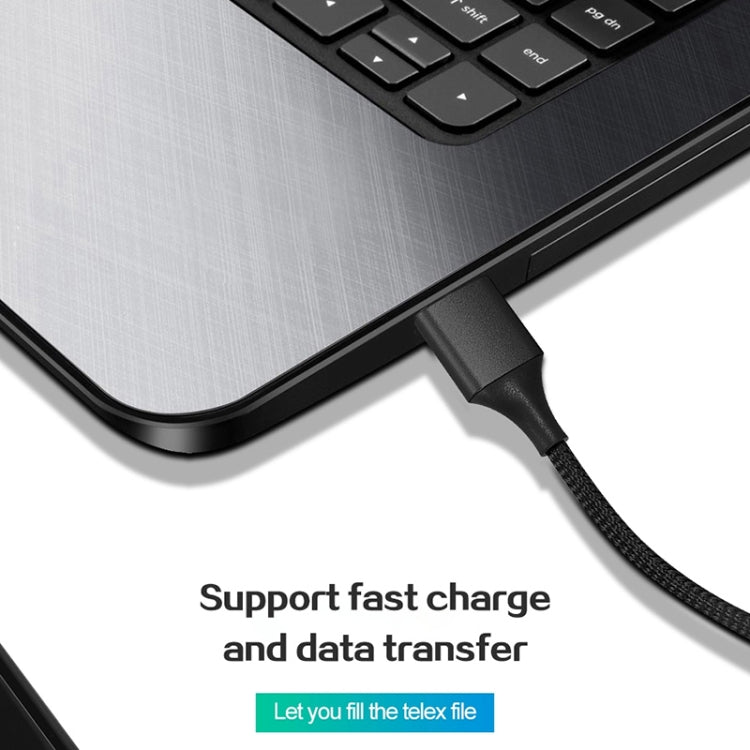 M11 3 in 1 5A USB to 8 Pin + Micro USB + USB-C / Type-C Nylon Braided Magnetic Data Cable, Cable Length: 1m (Blue) - Charging Cable & Head by PMC TechLife | Online Shopping South Africa | PMC TechLife