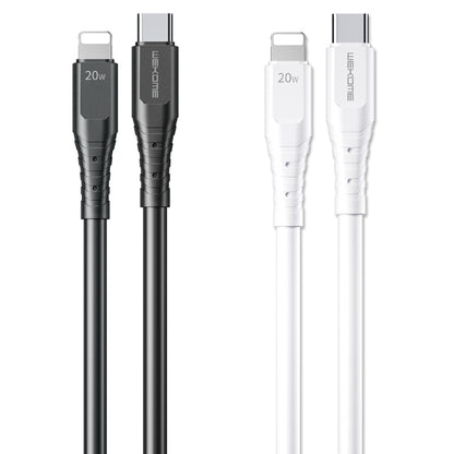 WK WDC-154 Type-C / USB-C to 8 Pin PD 20W Fast Charging Data Cable, Length: 1m(Black) - Normal Style Cable by WK | Online Shopping South Africa | PMC Jewellery