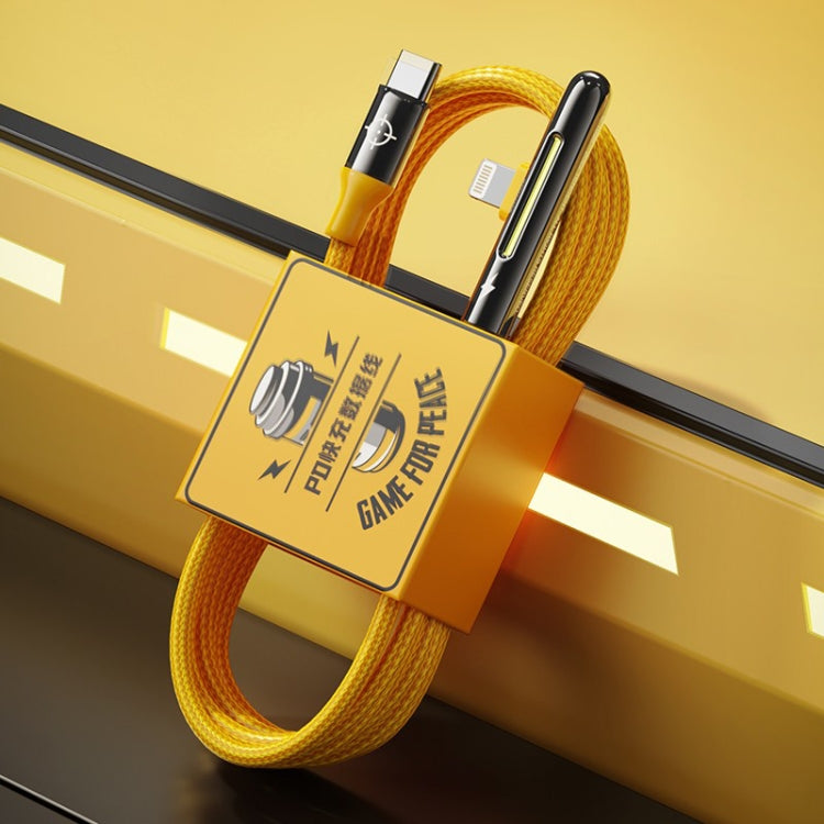 ROCK M3 8 Pin T-shape PD Fast Charging Data Cable, Length: 1m(Orange) - Normal Style Cable by ROCK | Online Shopping South Africa | PMC TechLife