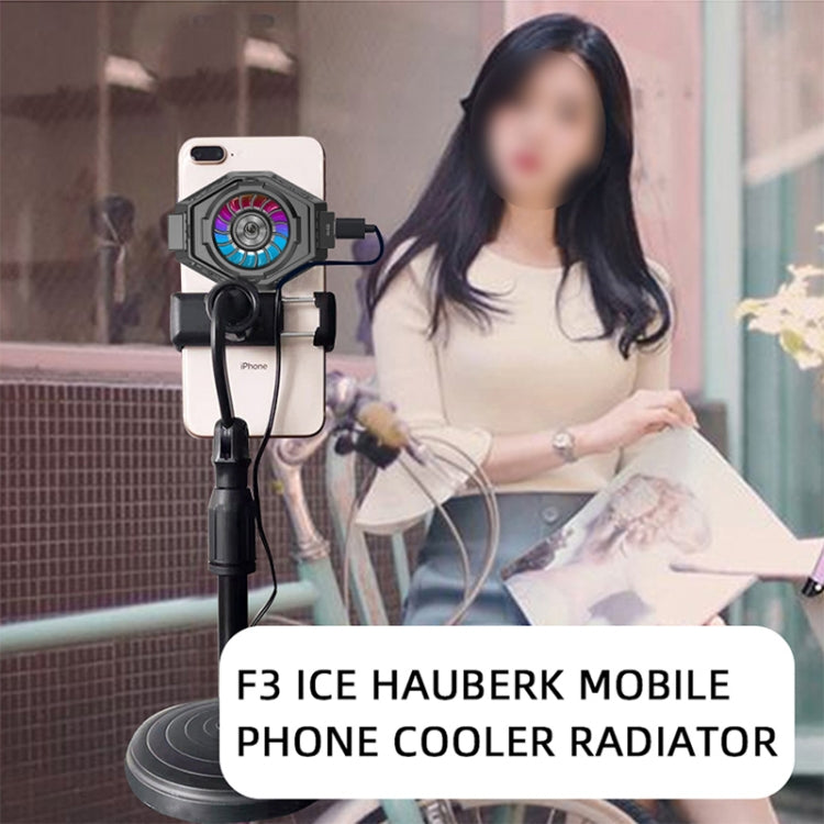 MB-F3 Mobile Phone Live Broadcast Gaming Semiconductor Radiator Back Clamp Cooling Fan - Cooling Fan Radiator by PMC TechLife | Online Shopping South Africa | PMC TechLife