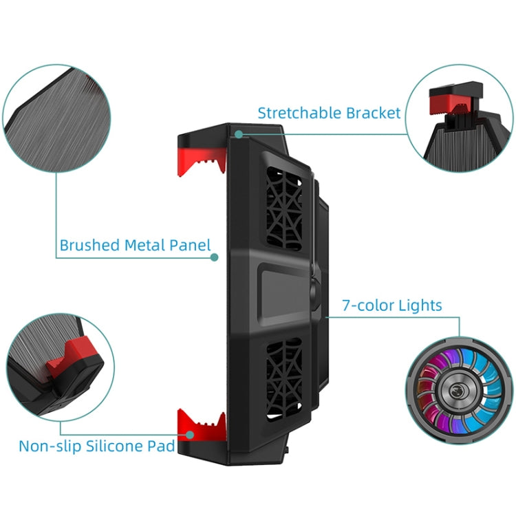 MB-F3 Mobile Phone Live Broadcast Gaming Semiconductor Radiator Back Clamp Cooling Fan - Cooling Fan Radiator by PMC TechLife | Online Shopping South Africa | PMC TechLife
