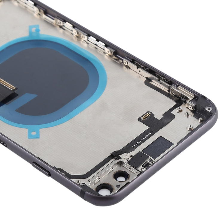 Battery Back Cover Assembly with Side Keys & Vibrator & Speaker Ringer Buzzer & Power Button + Volume Button Flex Cable & Card Tray for iPhone 8 Plus(Black) - iPhone 8 Plus Parts by PMC TechLife | Online Shopping South Africa | PMC TechLife | Buy Now Pay Later Mobicred