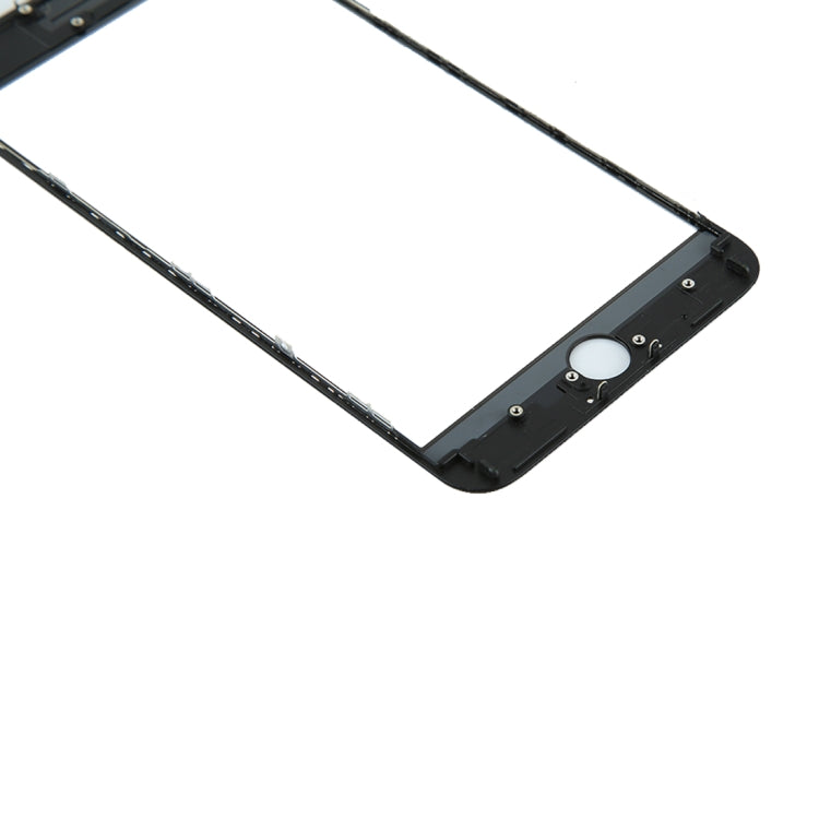 for iPhone 8 Plus Front Screen Outer Glass Lens with Front LCD Screen Bezel Frame(Black) - Glass Lens by PMC Jewellery | Online Shopping South Africa | PMC Jewellery