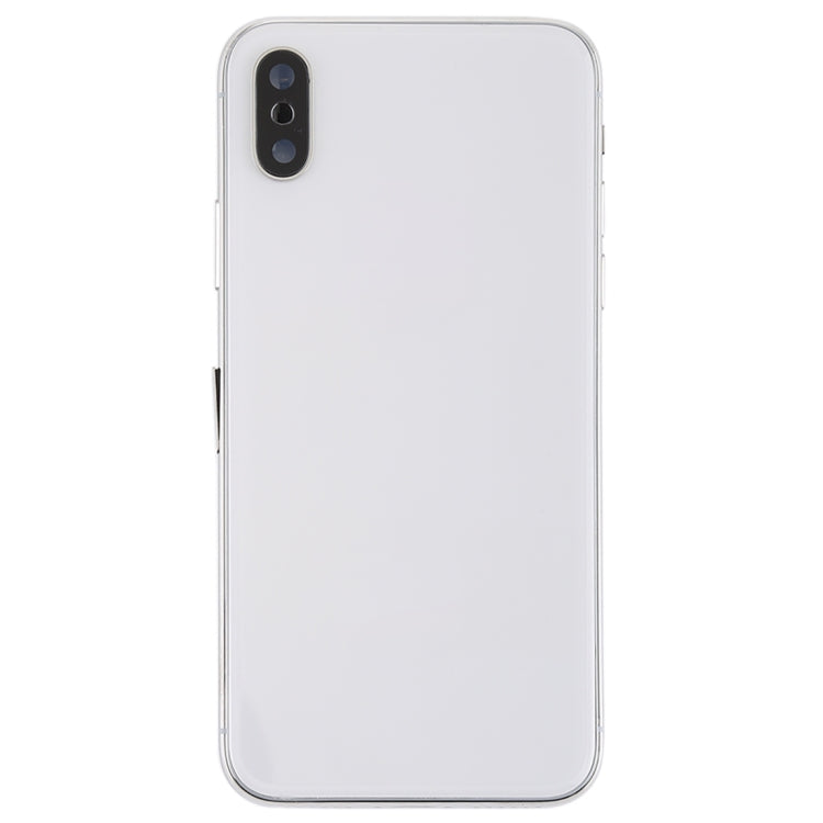 Battery Back Cover Assembly with Side Keys & Vibrator & Speaker Ringer Buzzer & Power Button + Volume Button Flex Cable & Card Tray & Battery Adhesive for iPhone X(White) - Back Cover by PMC TechLife | Online Shopping South Africa | PMC TechLife