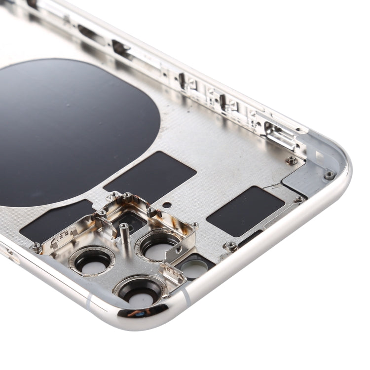 Back Housing Cover with SIM Card Tray & Side keys & Camera Lens for iPhone 11 Pro(Silver) - Back Cover by PMC TechLife | Online Shopping South Africa | PMC TechLife