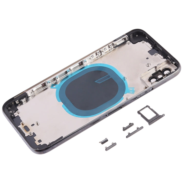 Back Cover with Camera Lens & SIM Card Tray & Side Keys for iPhone XS(Black) - Back Cover by PMC TechLife | Online Shopping South Africa | PMC TechLife | Buy Now Pay Later Mobicred