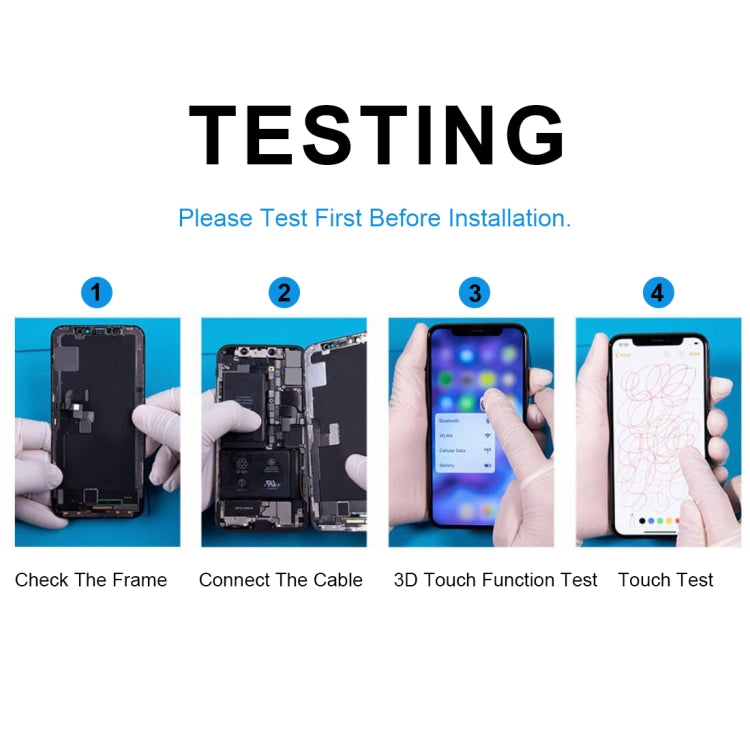 JK TFT LCD Screen for iPhone XS with Digitizer Full Assembly(Black) - LCD Related Parts by JK | Online Shopping South Africa | PMC TechLife | Buy Now Pay Later Mobicred