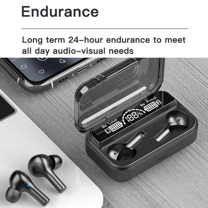 278 TWS External Noise Cancelling Touch Bluetooth Earphone with Charging Box, Support LED Power Digital Display & Breathing Lights & Call & Voice Assistant(Black) - TWS Earphone by PMC Jewellery | Online Shopping South Africa | PMC Jewellery
