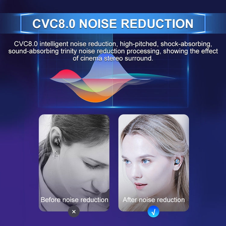 F9-6 TWS CVC8.0 Noise Cancelling Touch Bluetooth Earphone with Pull-out Cylindrical Charging Box, Support LED Power Digital Display & Call & Siri(Black) - TWS Earphone by PMC TechLife | Online Shopping South Africa | PMC TechLife