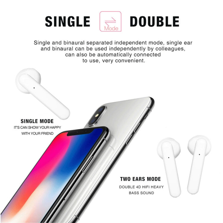 X26 TWS  Bluetooth 5.0 Wireless Touch Bluetooth Earphone with Magnetic Attraction Charging Box, Support Voice Assistant & Call(Pink) - TWS Earphone by PMC TechLife | Online Shopping South Africa | PMC TechLife