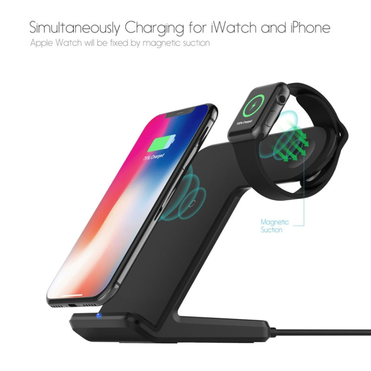 F11 Vertical Magnetic Wireless Charger for QI Charging Standard Mobile Phones & Apple Watch Series (Black) -  by PMC Jewellery | Online Shopping South Africa | PMC Jewellery