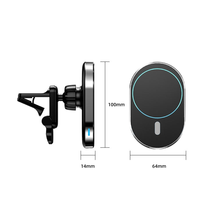 JJT-968 15W Max Output Magnetic Car Air Outlet Bracket Wireless Charger(Red) - free shipping - PMC TechLife - Order now!
