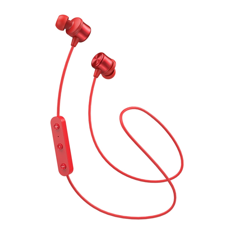 JOYROOM JR-D3S Bluetooth 4.2 Dual Battery Sports Bluetooth Headset Earphone(Red) - Neck-mounted Earphone by JOYROOM | Online Shopping South Africa | PMC Jewellery