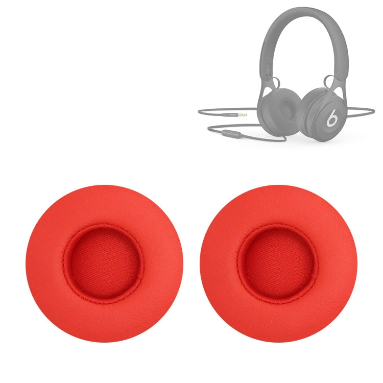 2 PCS For Beats EP Wired Headset Ear-cap Sponge Earmuffs(Red) - Earmuff & Pad by PMC Jewellery | Online Shopping South Africa | PMC Jewellery