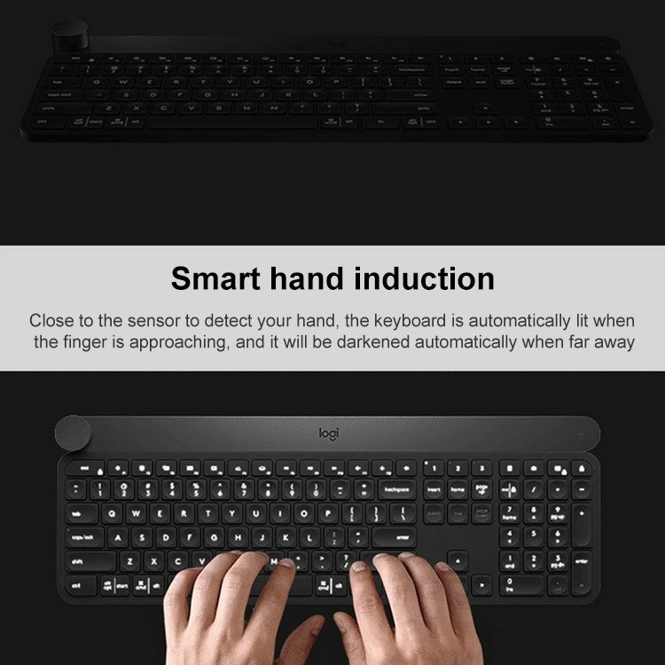 Logitech Craft Wireless Smart Bluetooth Dual Mode Silent Keyboard(Black) - Wireless Keyboard by Logitech | Online Shopping South Africa | PMC Jewellery | Buy Now Pay Later Mobicred