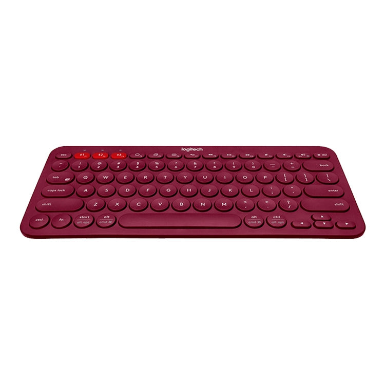 Logitech K380 Portable Multi-Device Wireless Bluetooth Keyboard (Red) - free shipping - PMC TechLife - Order now!