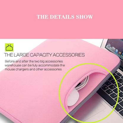 15.6 inch Portable Air Permeable Handheld Sleeve Bag for Laptops, Size: 41.5x30.0x3.5cm(Magenta) - 15 inch by PMC Jewellery | Online Shopping South Africa | PMC Jewellery