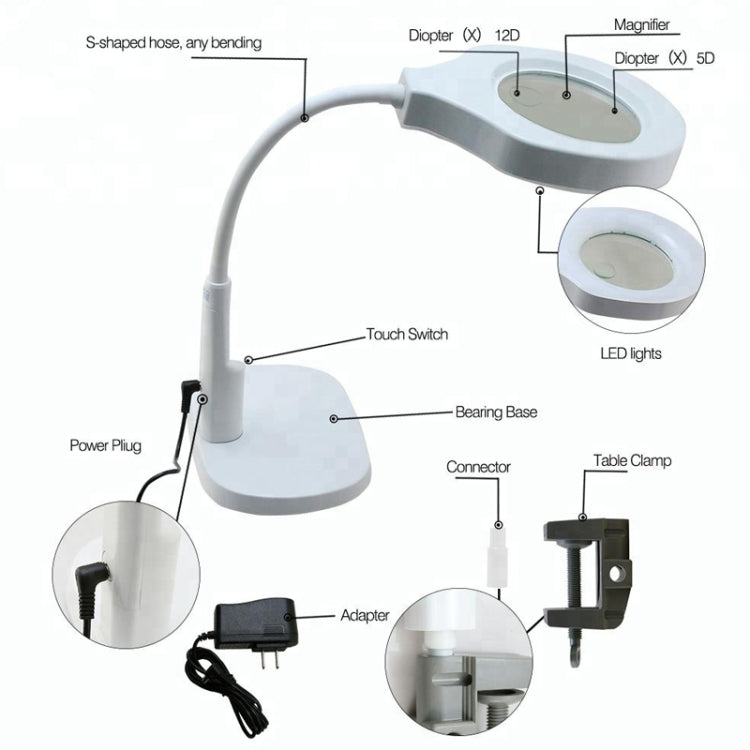 BEST Desktop Multi-function Portable Magnifying Lamp (Voltage 220V) - free shipping - PMC TechLife - Order now!