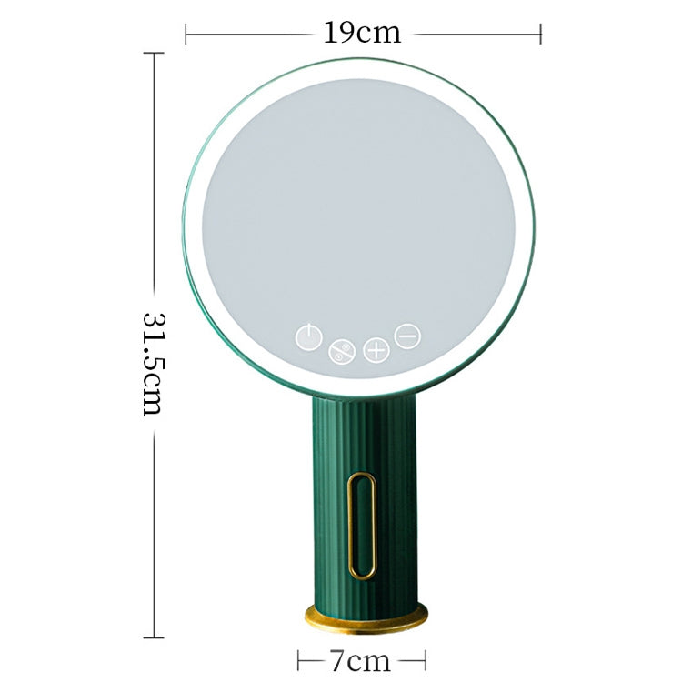 Smart LED Desktop Makeup Mirror with Fill Light, Three Light Colors (Green) - Mirror by PMC Jewellery | Online Shopping South Africa | PMC Jewellery