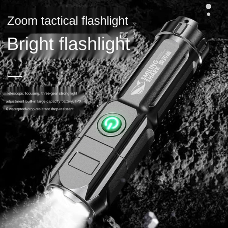 SMILING SHARK 622A Telescopic Focusing Three-gear Bright LED Flashlight - LED Flashlight by PMC TechLife | Online Shopping South Africa | PMC TechLife