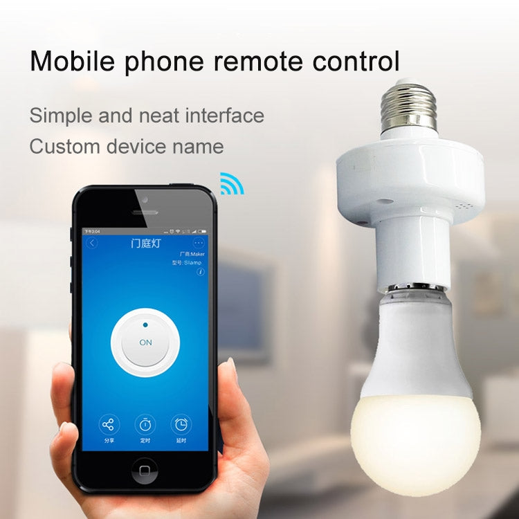 Sonoff Slampher RF eWelink Phone APP WiFi 2.4GHz E27 Smart Light Lamp Bulb Holder with Alexa Echo Voice Control & Google Home for Smart Home, AC 90-250V - Lamp Holders & Bases by Sonoff | Online Shopping South Africa | PMC Jewellery